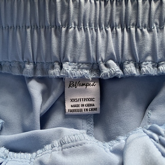 Revamped Baby Blue Paperbag Pants - Picture 3 of 4